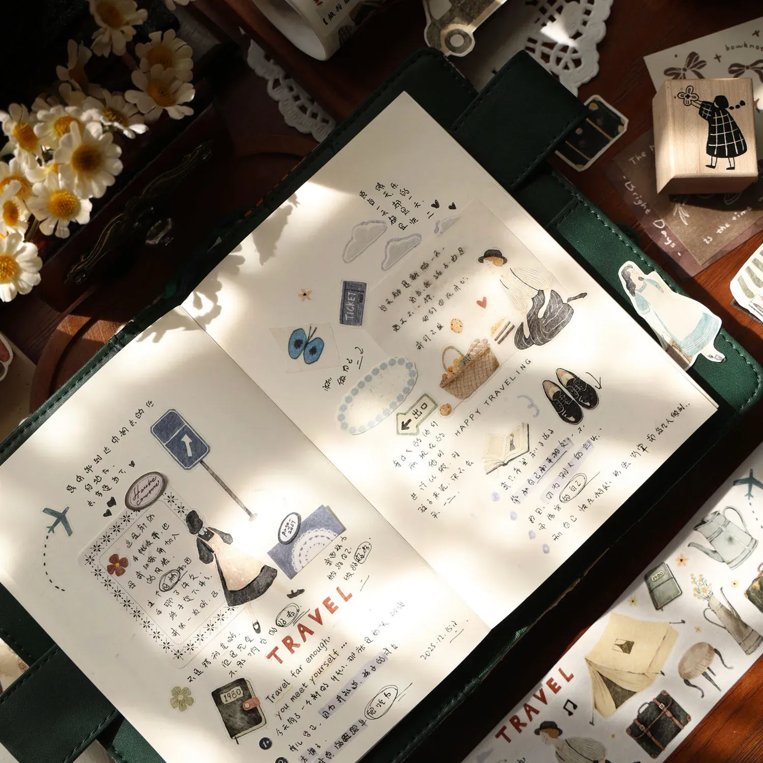 YIER Studio Travel Theme PET Washi Tape 1.97*196.85 inch