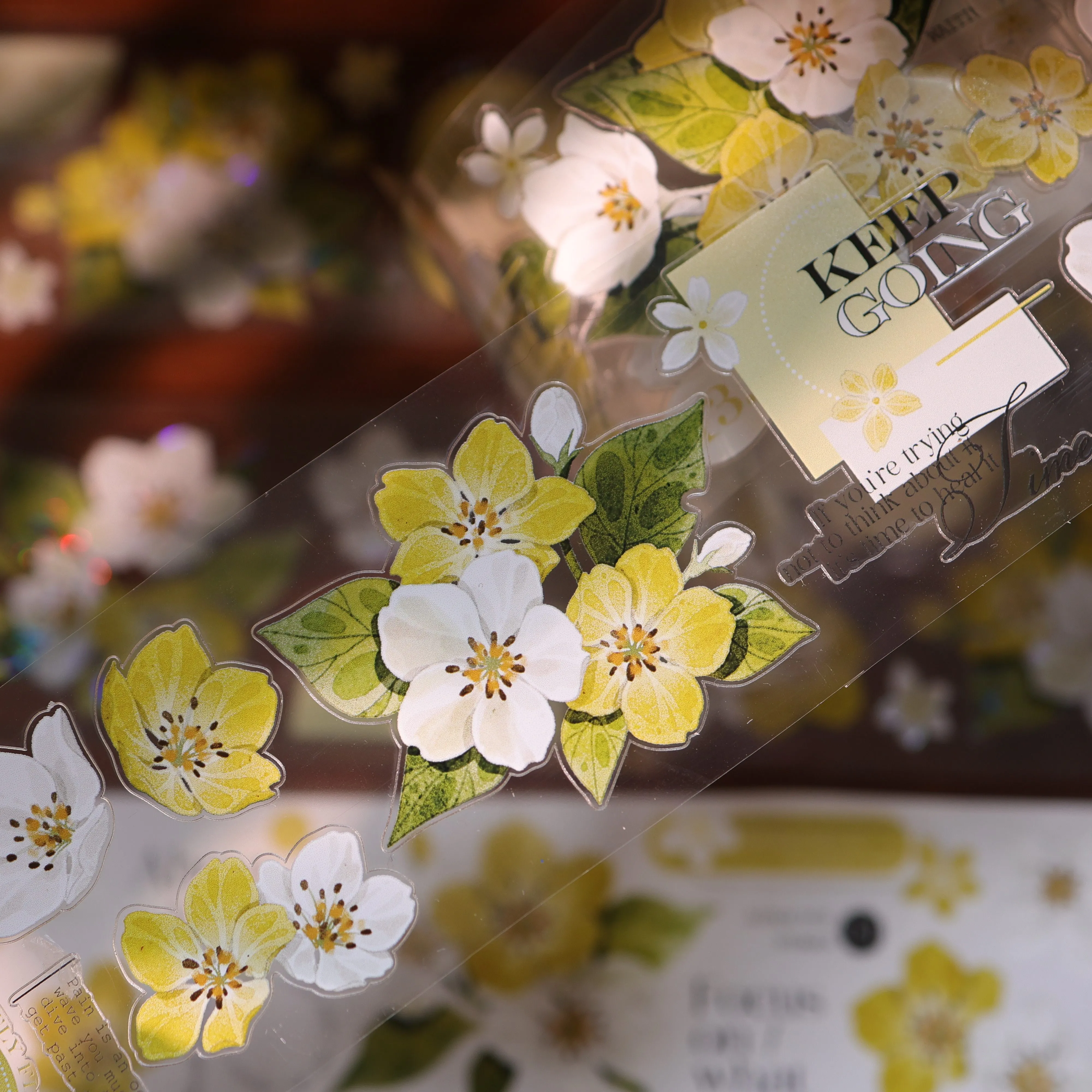 YIER Studio Summer Four-Leaf Clover PET Tape