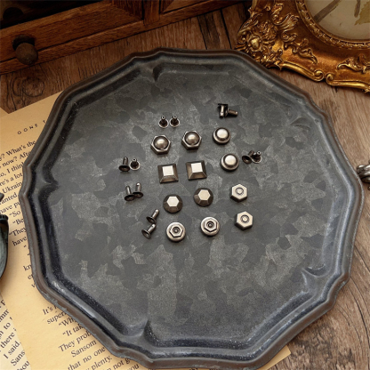 4pcs Mixed Shapes Antique Bronze Decorative Rivets Scrapbooking metal materials