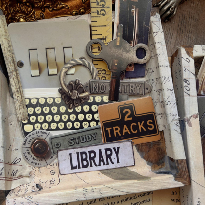 46pcs Vintage item collage elements Scrapbooking materials Paper