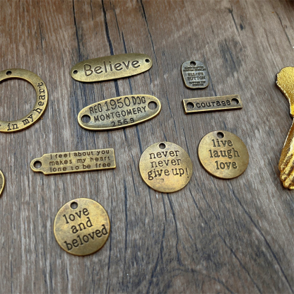 10pcs Vintage metal tagScrapbooking metal materials