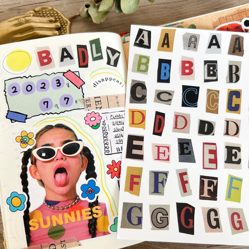 Alphanumeric symbol label stickers