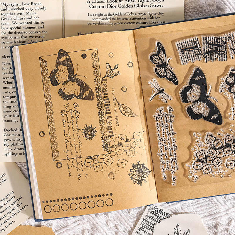 17 Style Clear Silicone Stamps for DIY Scrapbooking Card Making