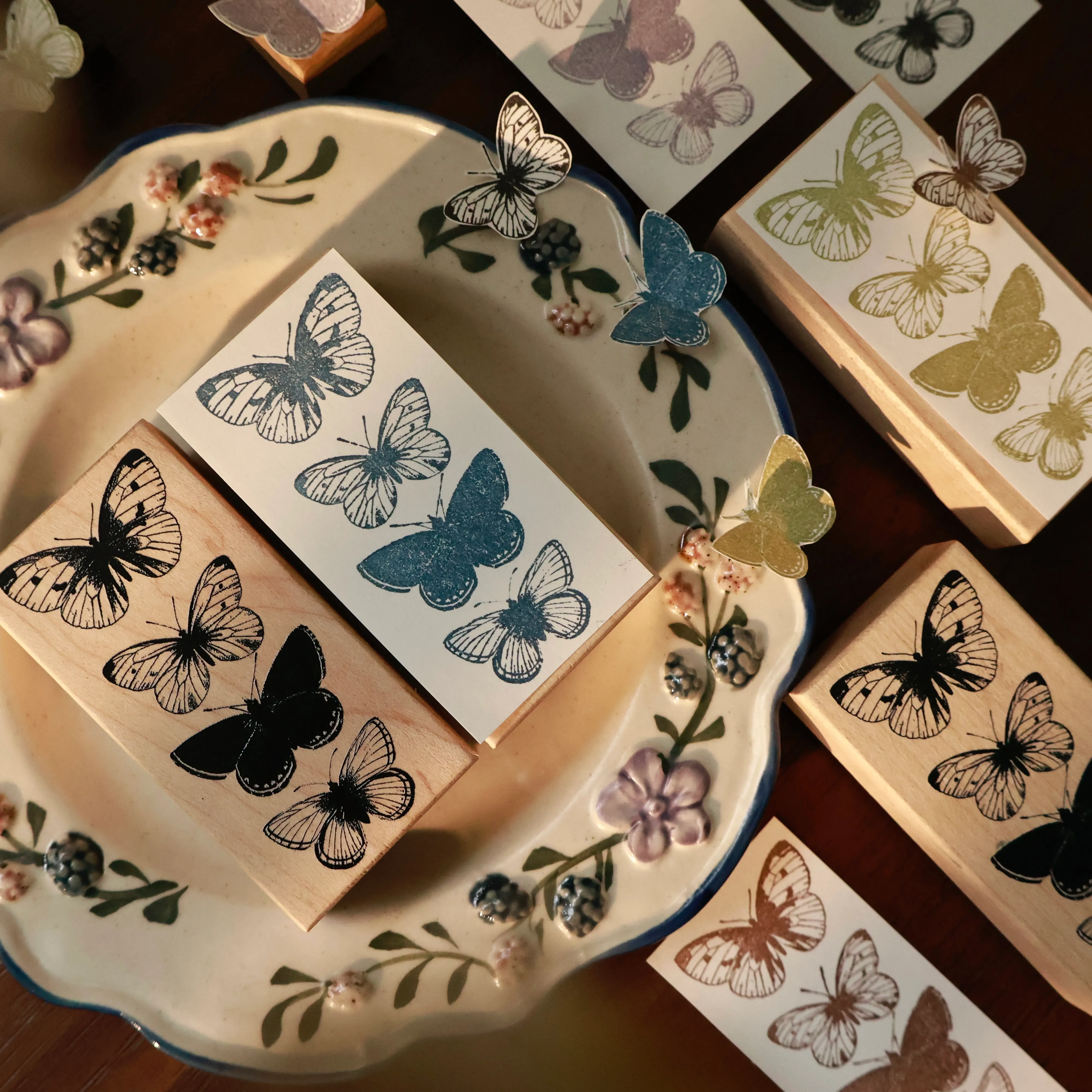 YIER Studio Butterfly Wood Stamp