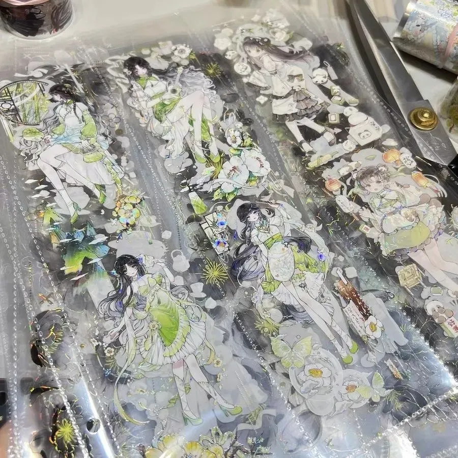 A4 Pocket Storage Binder – 2/3 Vertical Slots for Stickers & Washi