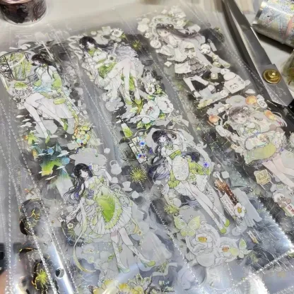 A4 Pocket Storage Binder – 2/3 Vertical Slots for Stickers & Washi