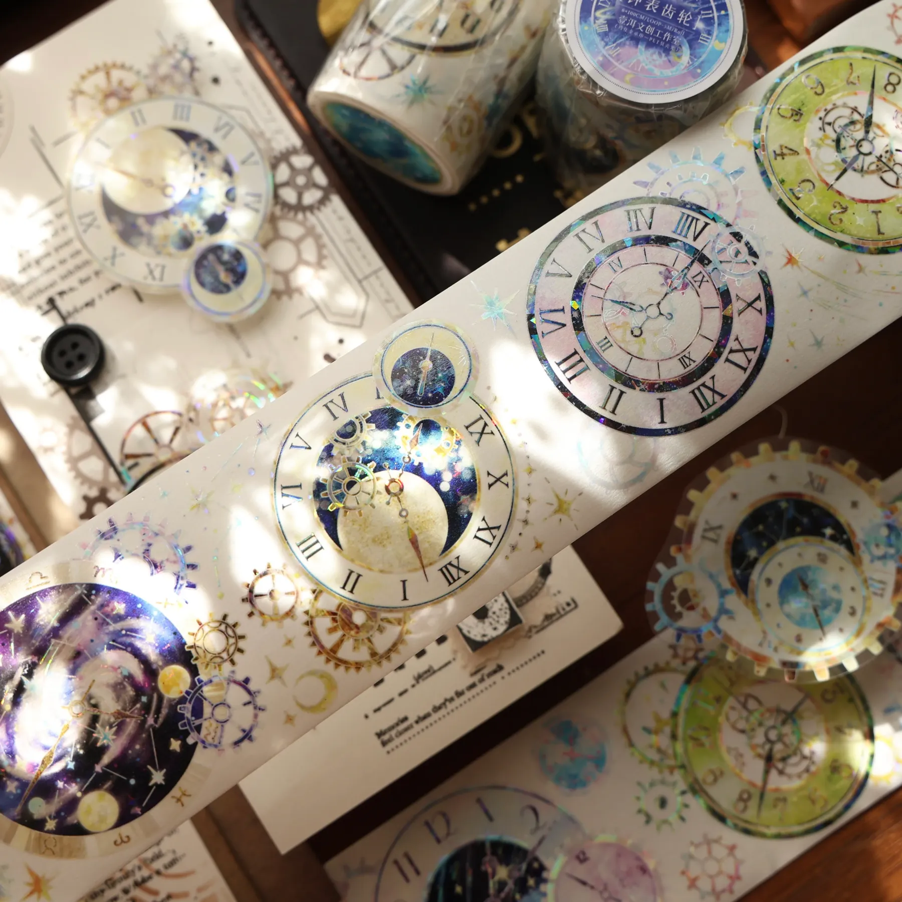 YIER Studio Gear Theme PET Washi Tape 1.97*196.85 inch