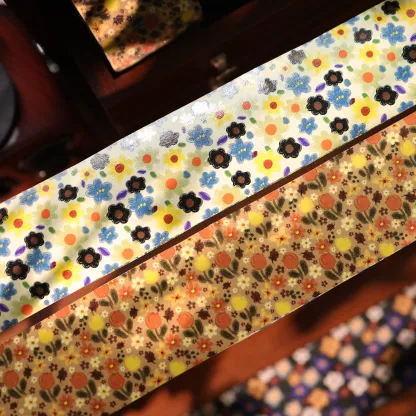 YIER Studio Small Floral painting Washi Tape 1.65*118.11 inch