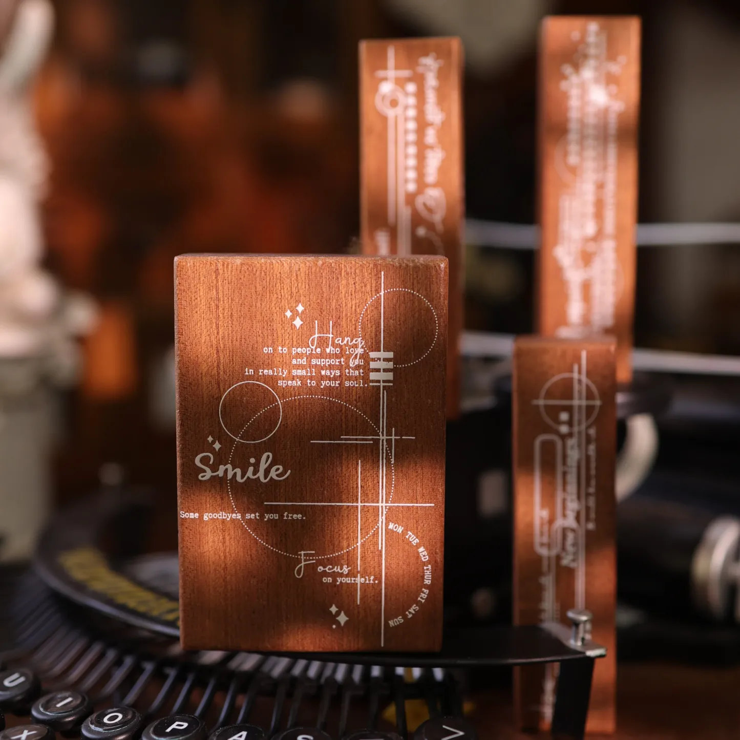 YIER Studio Basic lines Wood Stamp