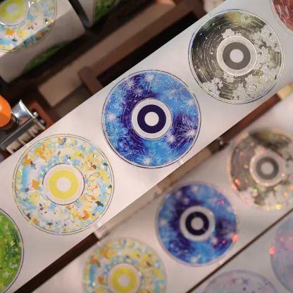 YIER Studio Pre-cut Color CD PET Tape