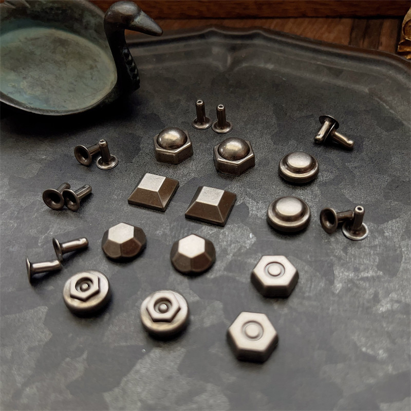 4pcs Mixed Shapes Antique Bronze Decorative Rivets Scrapbooking metal materials