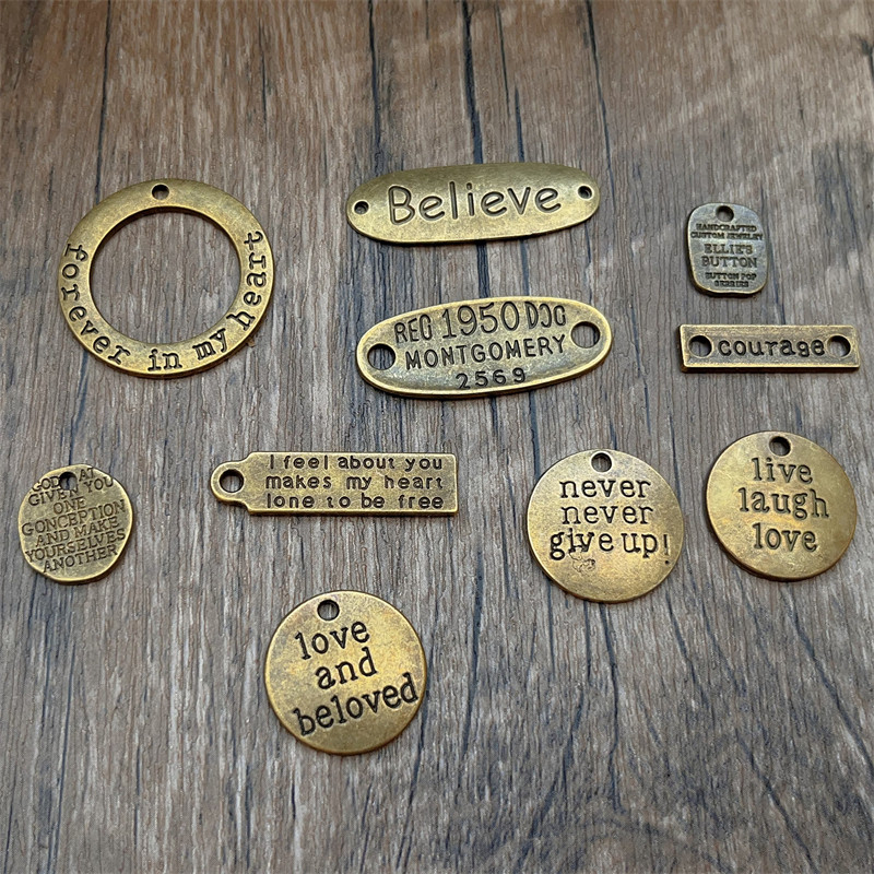 10pcs Vintage metal tagScrapbooking metal materials