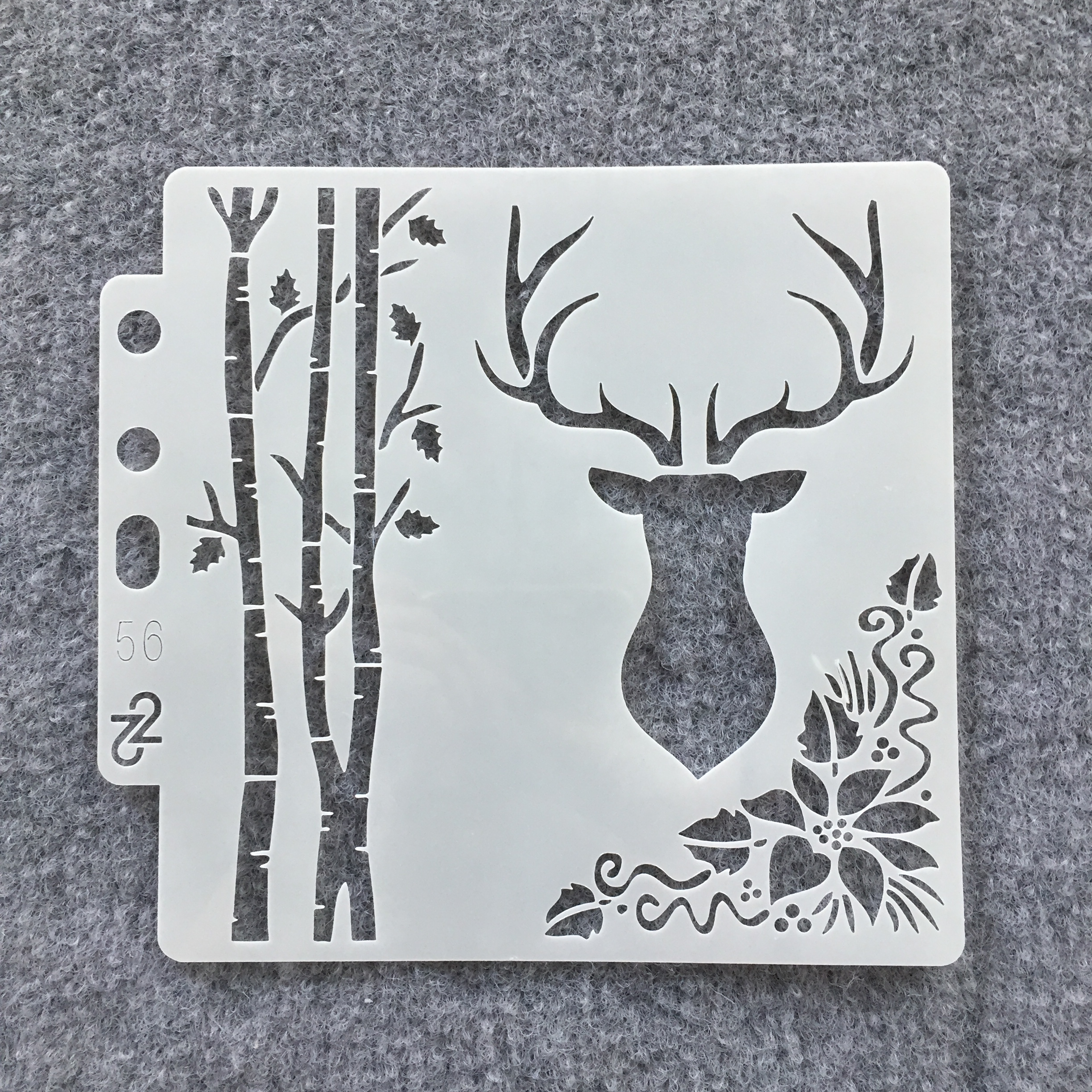 1Pc Cloud, Snowflake, Floral, Deer Elements Scrapbook Hollow Stencil Template