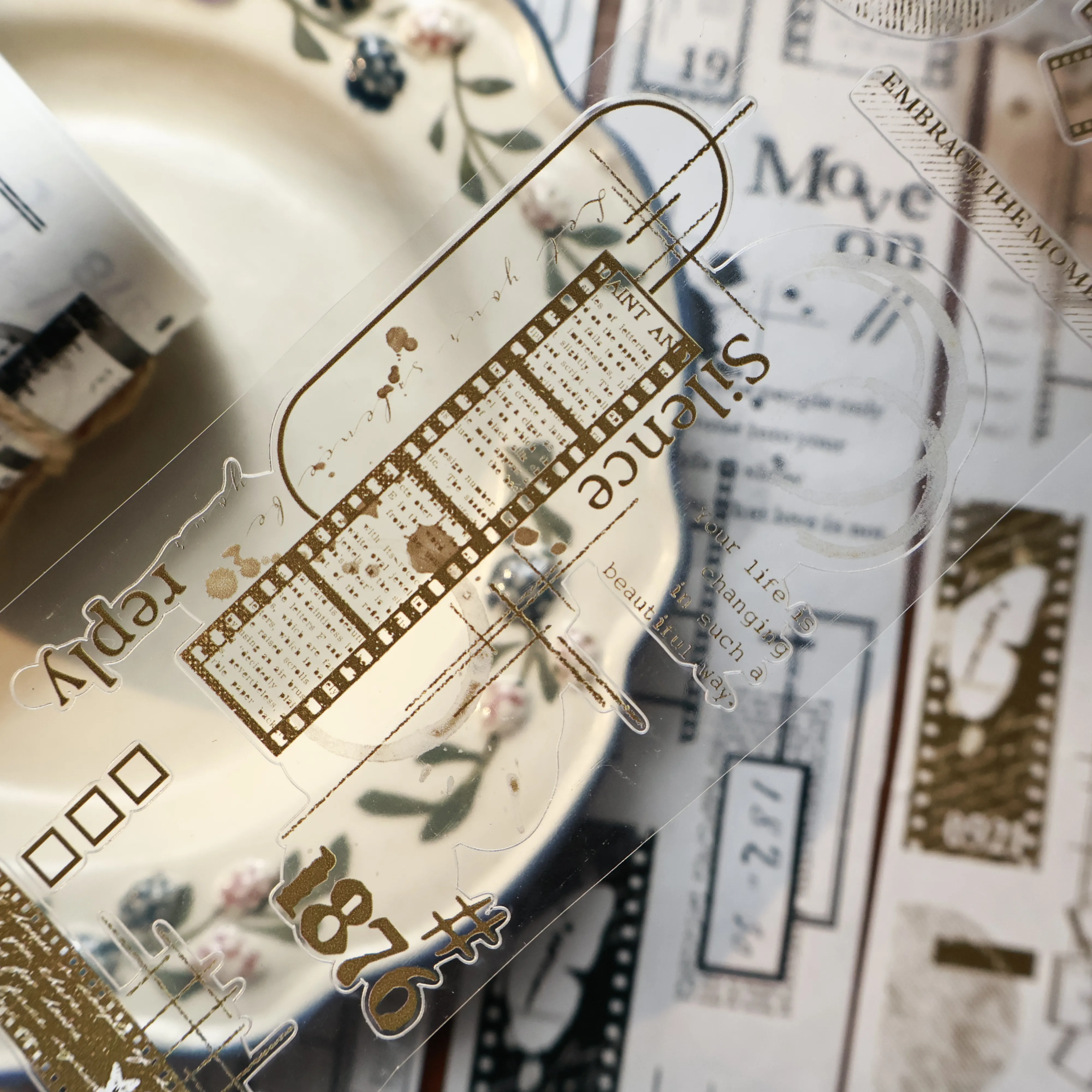 YIER Studio Retro Frame Washi PET Tape 2.17 * 78.74 inch