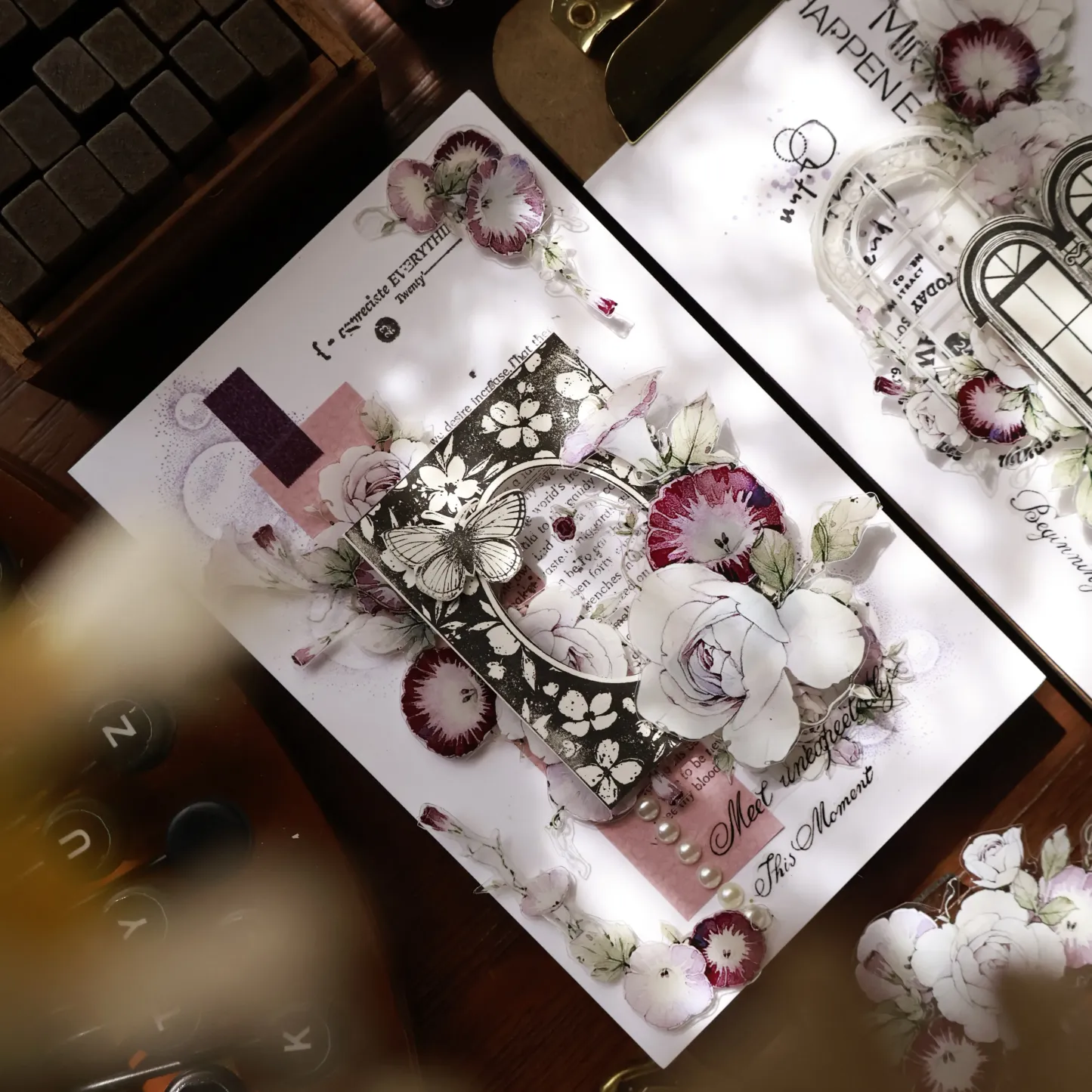 YIER Studio Floral window Washi PET Tape 2.56*78.74 inch