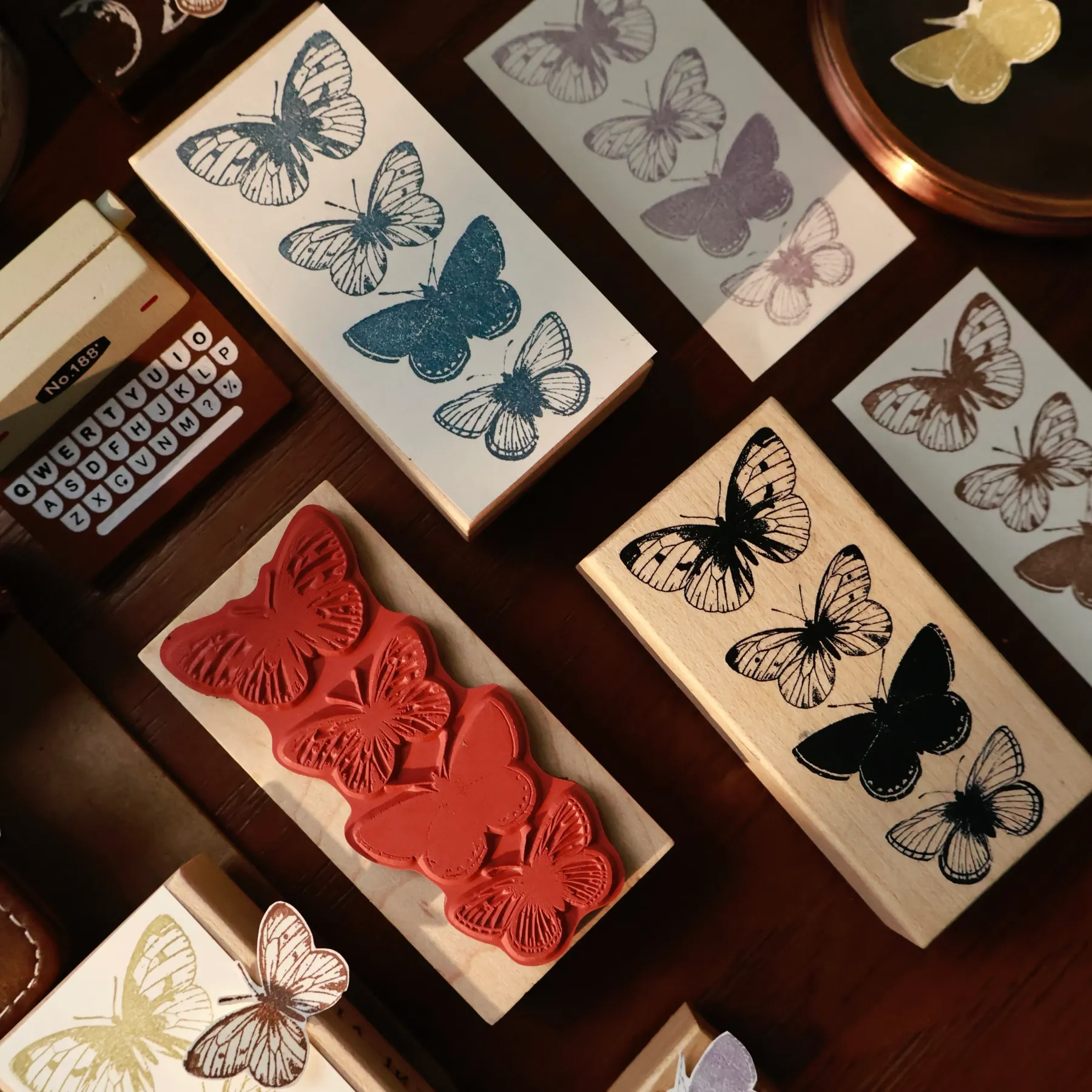 YIER Studio Butterfly Wood Stamp