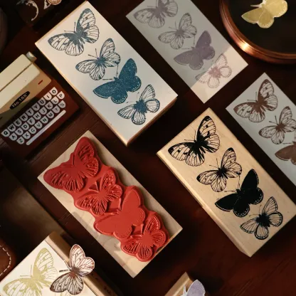 YIER Studio Butterfly Wood Stamp