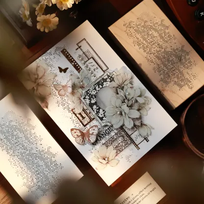 YIER Studio Lines Fog Wood Stamp