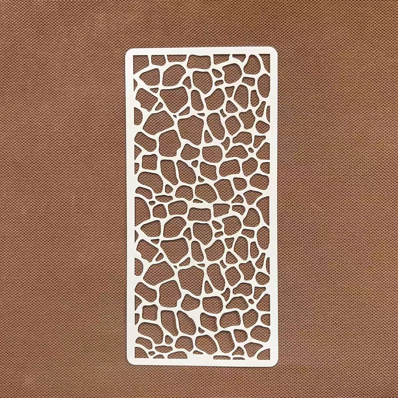 12Pcs Wood Texture on the Wall Stencils 8.66*4.13 inch