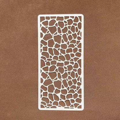 12Pcs Wood Texture on the Wall Stencils 8.66*4.13 inch