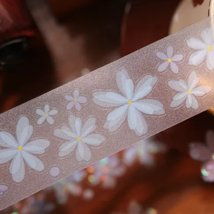 YIER Studio Pre-cut Small flowers PET Tape 2.17*196.85 inch