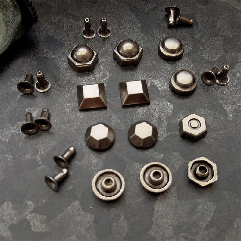4pcs Mixed Shapes Antique Bronze Decorative Rivets Scrapbooking metal materials