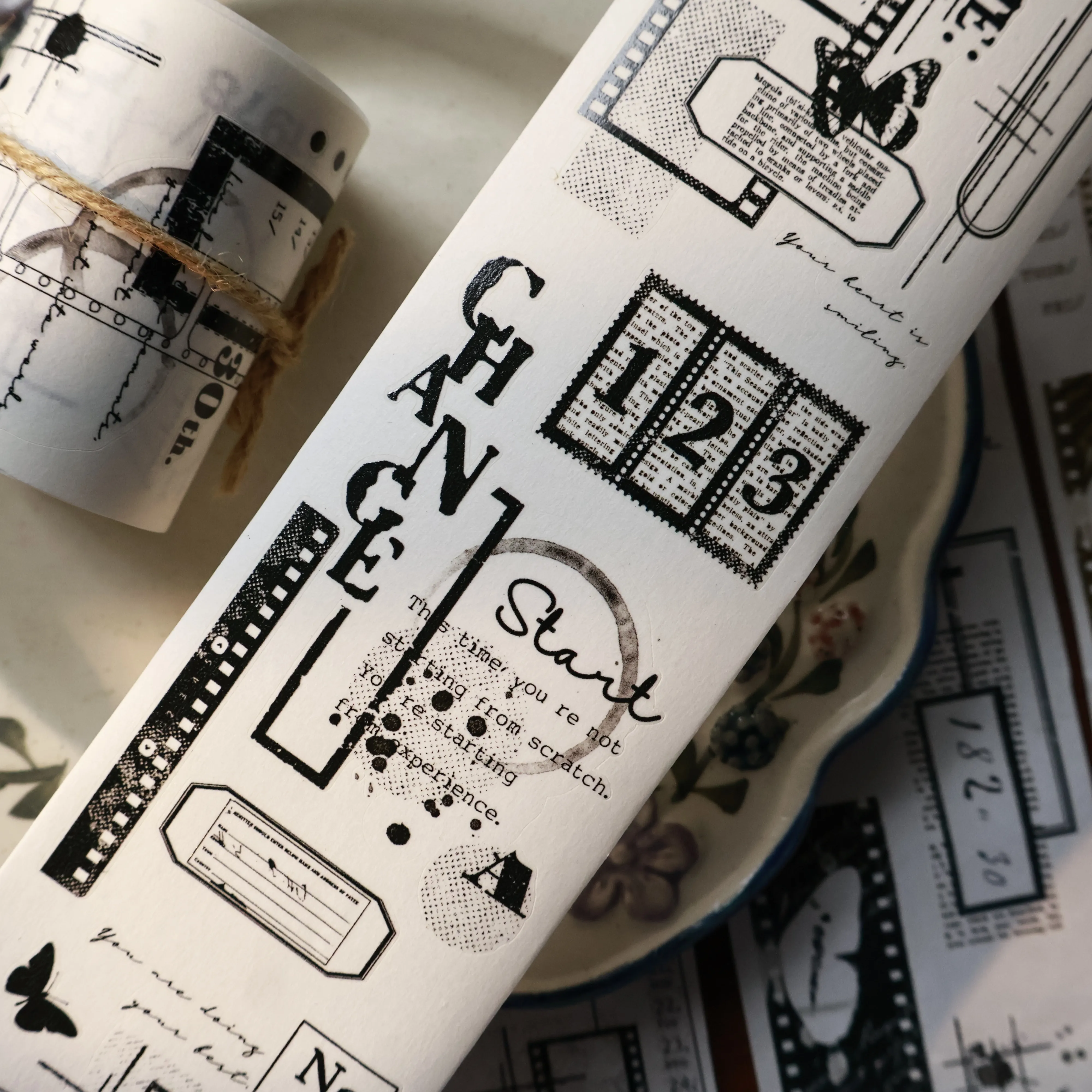 YIER Studio Retro Frame Washi PET Tape 2.17 * 78.74 inch