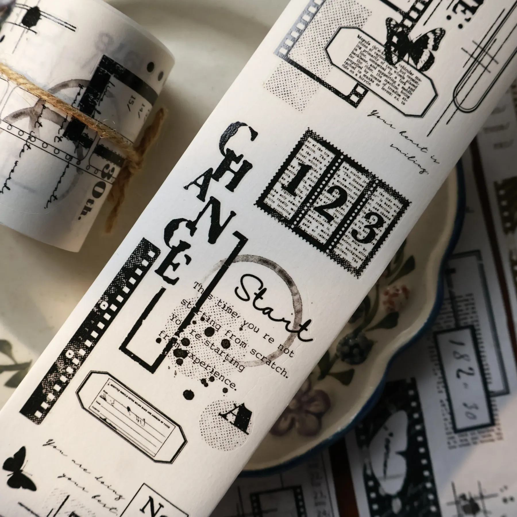 YIER Studio Retro Frame Washi PET Tape 2.17 * 78.74 inch