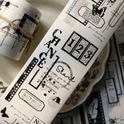 YIER Studio Retro Frame Washi PET Tape 2.17 * 78.74 inch
