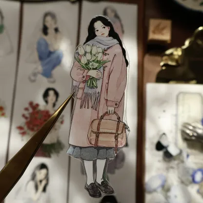 YIER Studio Sweet Girl Washi PET Tape 2.17 * 78.74 inch