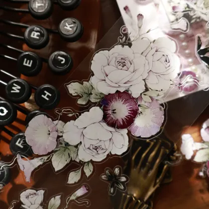 YIER Studio Floral window Washi PET Tape 2.56*78.74 inch