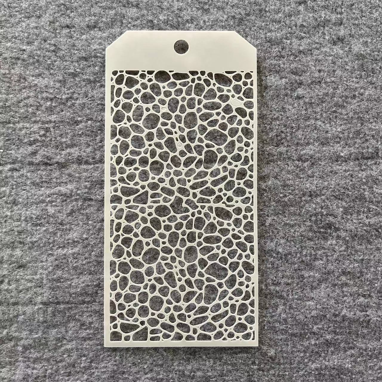 8Pcs Texture Wall Stencils 8.66*4.13 inch