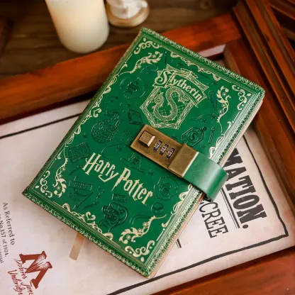 Harry Potter Vintage Code Lock Diary - Secret Writing & Magical Journal for Fans - Stylish Journal for Everyday Writing