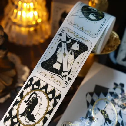 YIER Studio Zodiac Playing Cards PET Washi Tape 1.77*196.85 inch