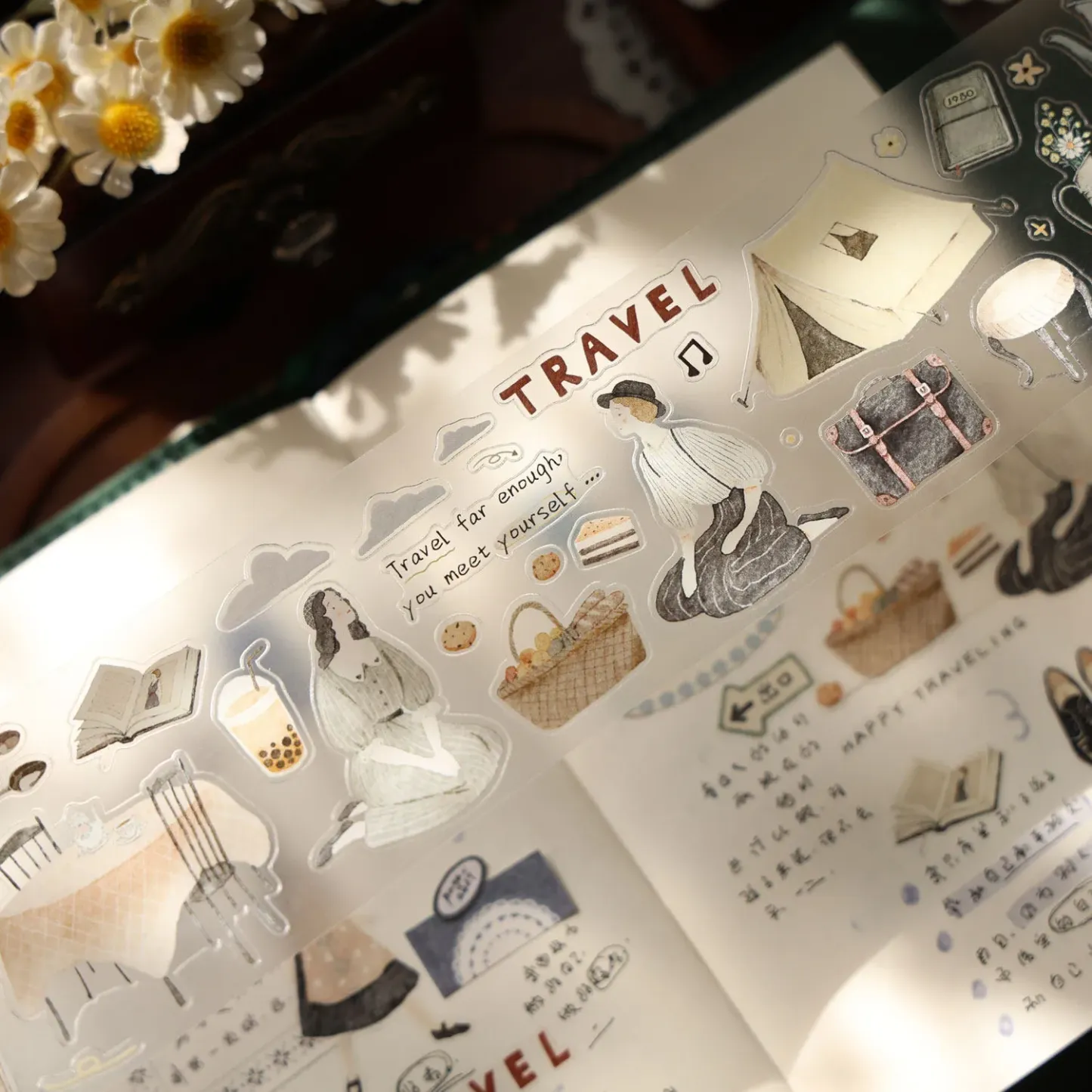 YIER Studio Travel Theme PET Washi Tape 1.97*196.85 inch