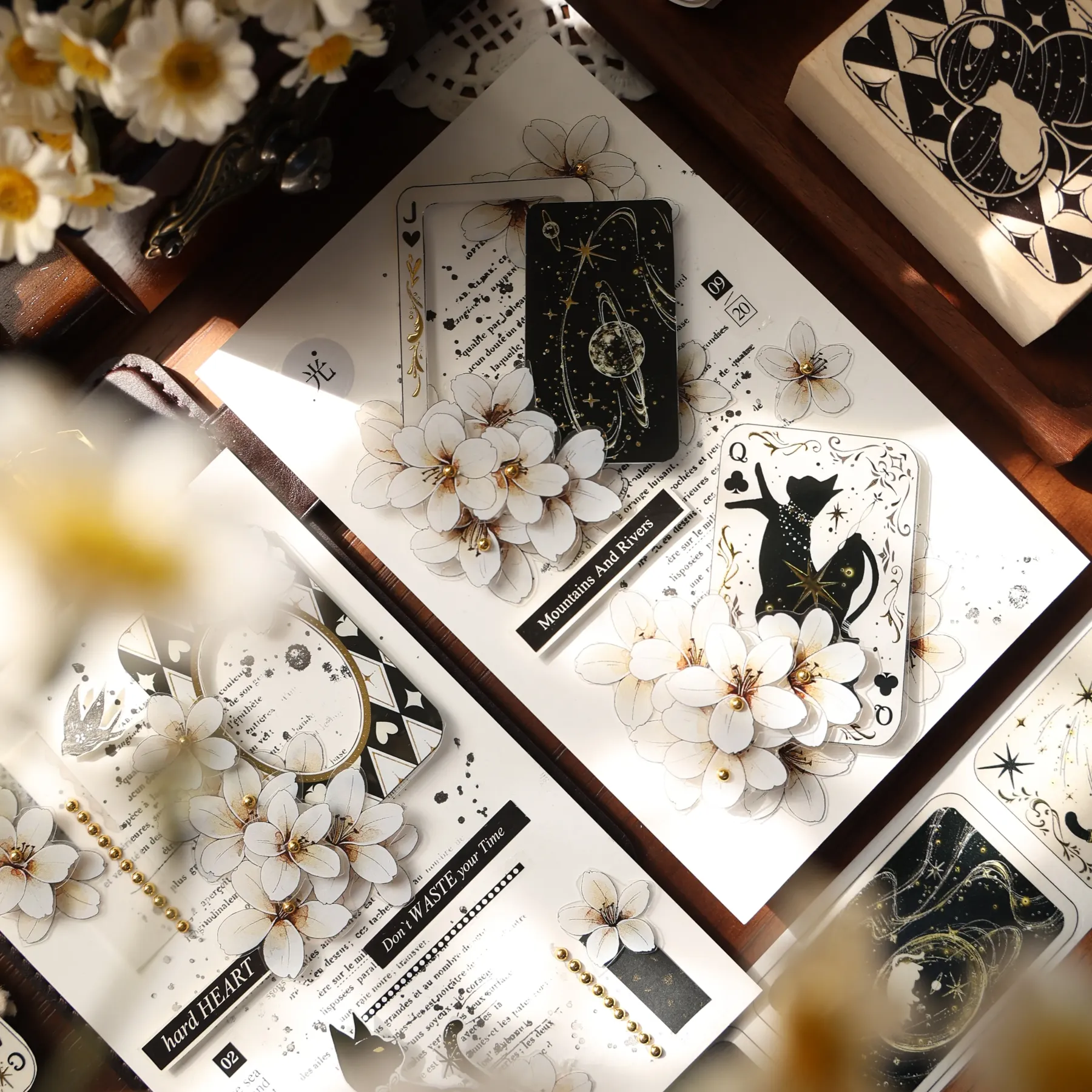 YIER Studio Zodiac Playing Cards PET Washi Tape 1.77*196.85 inch