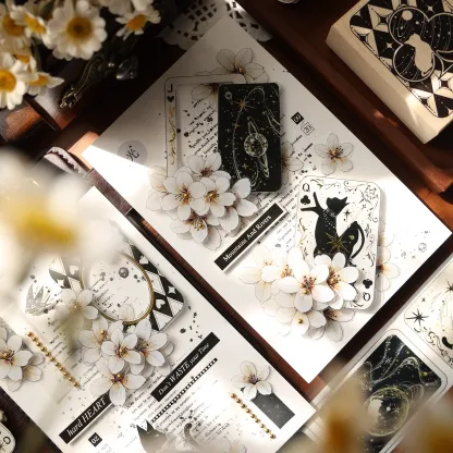 YIER Studio Zodiac Playing Cards PET Washi Tape 1.77*196.85 inch