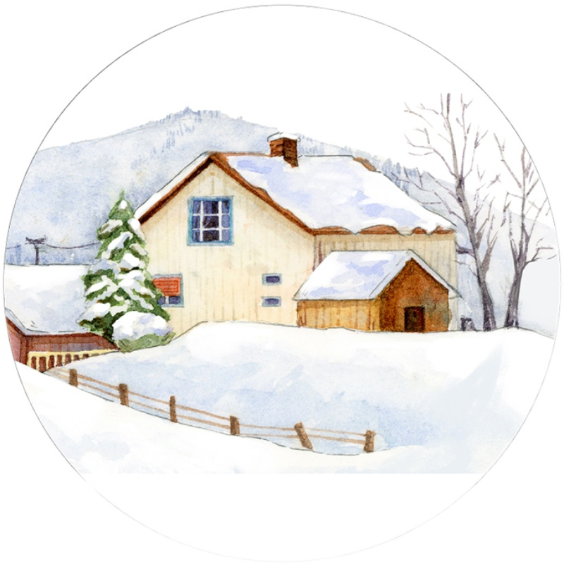 OKMT Studio Winter House Theme PET Tape