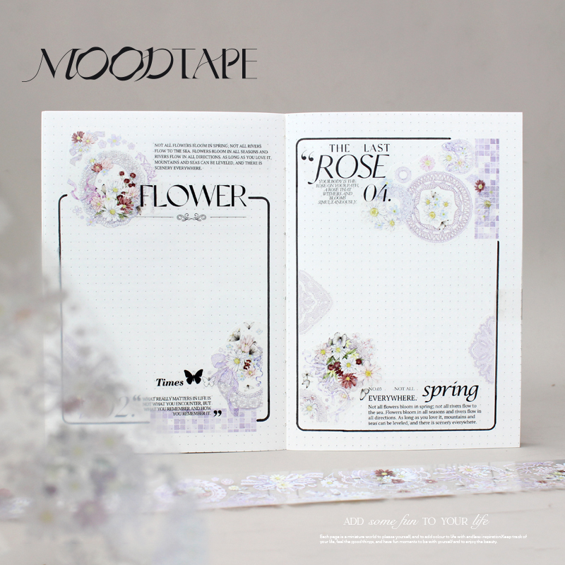 MoodTape Studio 60mm/10M Overlapping memories Art Decoration PET Tape