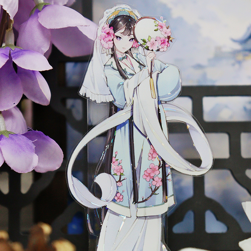 OKMT Studio 60mm/5M Chinese Style Opera girl theme Shell Light PET Tape