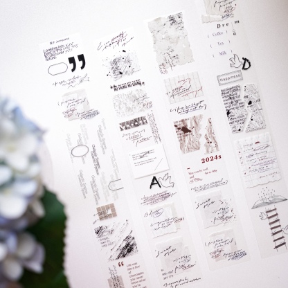Yuanzi Studio English Sentences Washi/Pet Tape