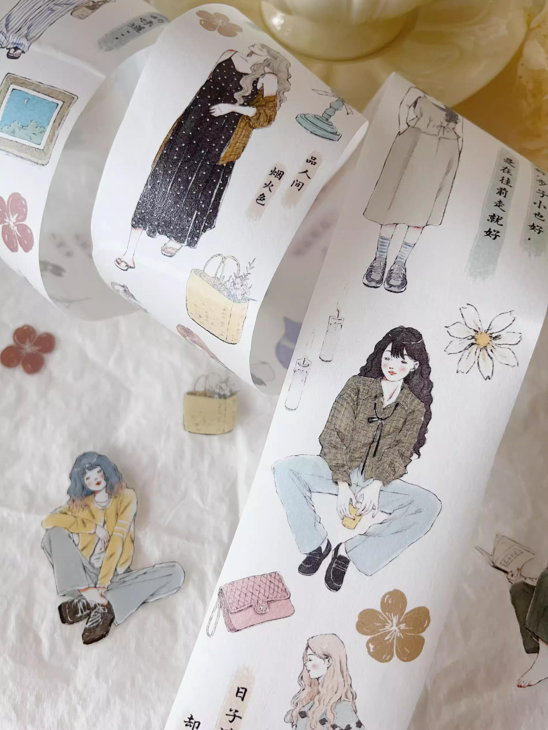 YIER Studio Sweet Girl PET Washi tape 55mm*600cm