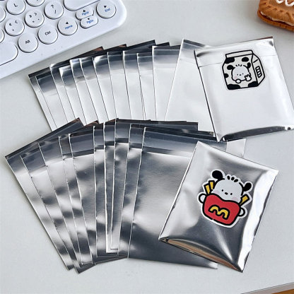 INS style silver laser bag sticky packaging material suitable for storing cards stickers and photo