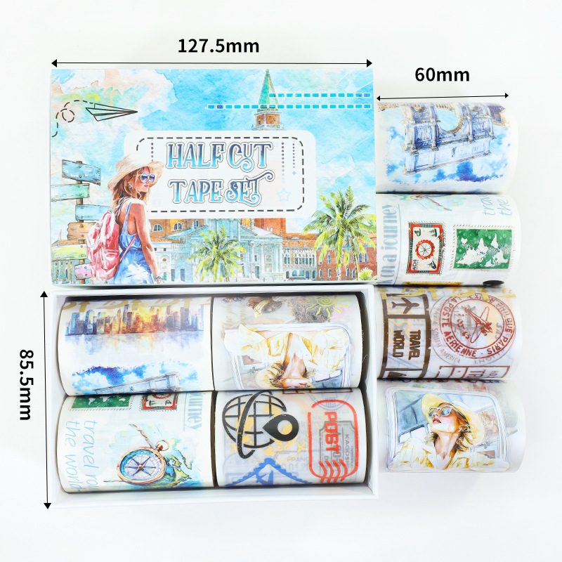 [Copy]6 Roll/setForest Magic Dragon Theme PET Tape