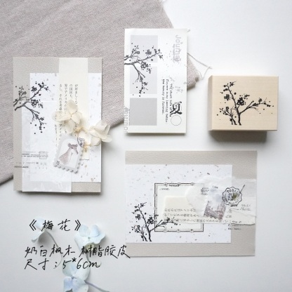 Yuanzi studio Flower and plant wood stamp