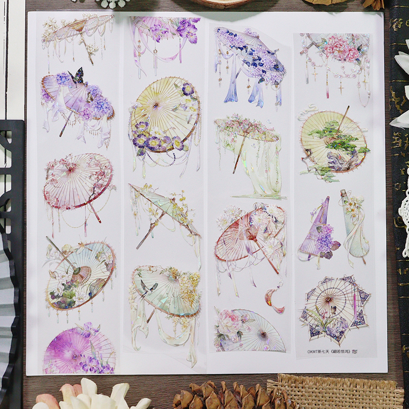 OKMT Studio 60mm/5M Chinese Style Umbrella Theme Washi Tape
