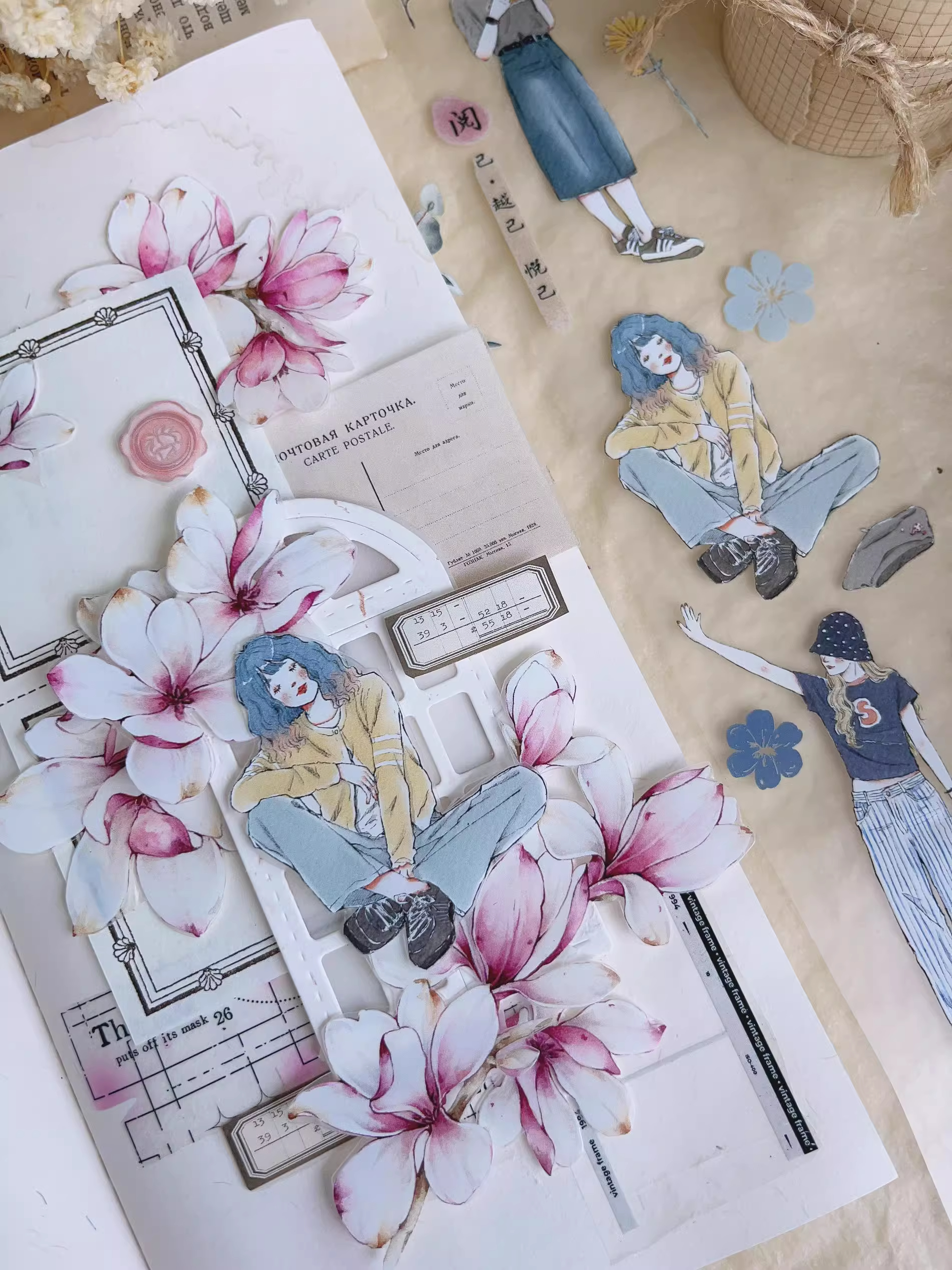 YIER Studio Sweet Girl PET Washi tape 55mm*600cm