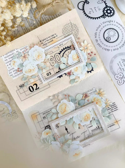 YIER Studio Time Passage Theme PET Washi tape 55mm*600cm