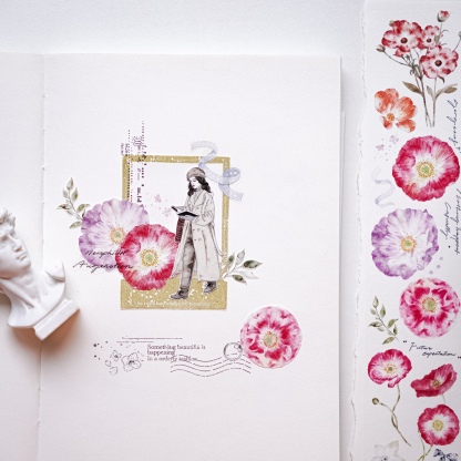 Yuanzi Studio Retro Girl Washi/Pet Tape