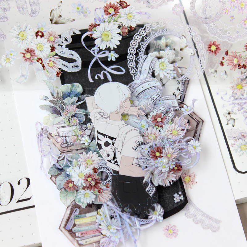 MoodTape Studio 60mm/10M Overlapping memories Art Decoration PET Tape